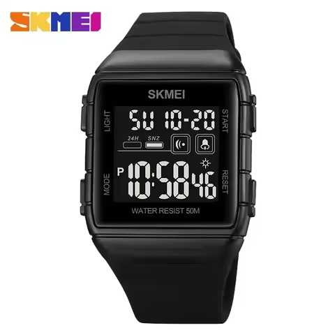 SKMEI 1960 Military Countdown Alarm Clock 5Bar Waterproof LED Light Wristwatch reloj hombre Japan Di