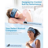 MUSICOZY Sleep Headphones Bluetooth 5.4 Headband, Wireless Music Sleeping Mask Headphones Earbuds Ea