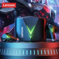 Lenovo LP6หูฟังเล่นเกม E-Sports หูฟังเอียบัดไร้สายหูฟังบลูทูธโหมดคู่หูฟังไร้สาย
