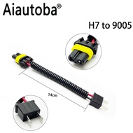 Original Car H7 Headlight Modified Adapter Cable H7 to 9005 HB3 H10/9006 HB4 Headlight Fog Light HB3