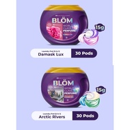 BLOM 5-In-1 10X Cleaning Laundry Pods (30Pods)-Damask Lux/Arctic Rivers