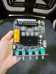 แอมป์TB21-HS 200wชิปใหญ่2.1ch 12-24v รองรับAux USB Bluetooth จุดต่อปรีไมค์ ซับแยก