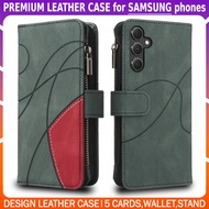 Premium Leather Wallet Flip Case with Stand for Samsung S21 S23 Ultra S24 Ultra A34 A54