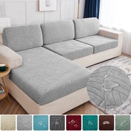 Waterproof Sofa Seat Cover Jacquard Thick Cushion Slipcover Elastic Sofa Cover Solid Color Couch Cover Decorate Funiture Protector