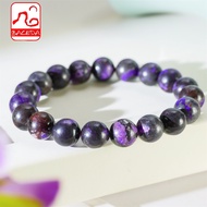 Baceda Natural Crystals of HQ Sugilite Bracelet Round Beads a nurturing gemstone with Certificate an