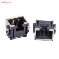 [risingmp] 10Pcs RJ45 Network Ethernet Female Socket SMT SMD 8P8C Female Jack Connector H=8.6