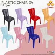 [Borong] 3V Plastic Chair EL701 10 colour choices / Solid Chair Free Delivery / kerusi meja 3V