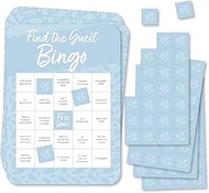 Big Dot of Happiness Champagne Elegantly Simple - Find the Guest Bingo Cards and Markers - Wedding a