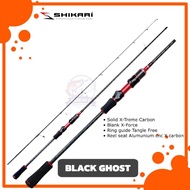 Shikari Black ghost Ultralight Fishing Rod 2-6lb 198cm 2-6lb solid Carbon UL
