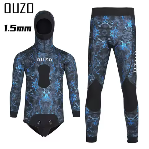 1.5MM Neoprene Wetsuit Men Camo WetSuits Keep Warm Surf Scuba Diving Suit Fishing Spearfishing Swimm