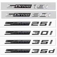 New SDrive 20i 25i 28i 30i 35i 40i 50i 20d 30d 35d 40d 50d Car Rear Trunk Fender Emblem Badge Sticke