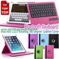 SG New Arrival 360 Degree Rotatable ipad mini2 Bluetooth keyboard with back cover for ipad ipad mini