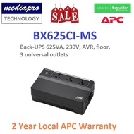 APC Back-UPS 625VA 230V AVR floor 3 universal outlets UPS - 2 Year Local APC Warranty