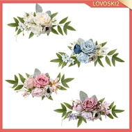 [Lovoski2] PEW Flowers Wedding Ceremony Aisle Artificial Rose Flowers Light Luxury Romantic Chair De