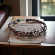 招財貔貅   925純銀手鍊 蠶絲蠟線幸運繩