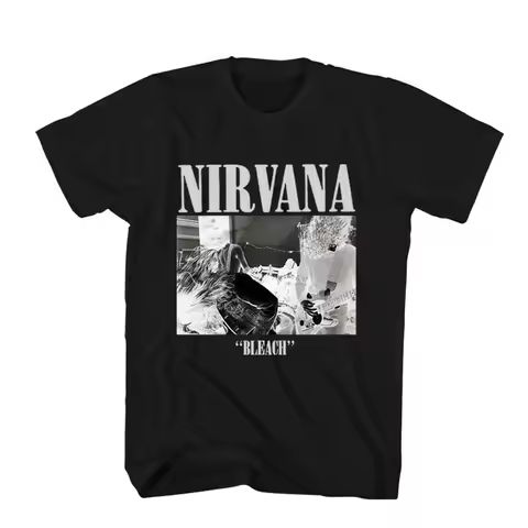 Art Retro Nirvana Band Rock Kurt Cobain T-Shirt Cotton Graphic Tee Men Women Summer Streetwear