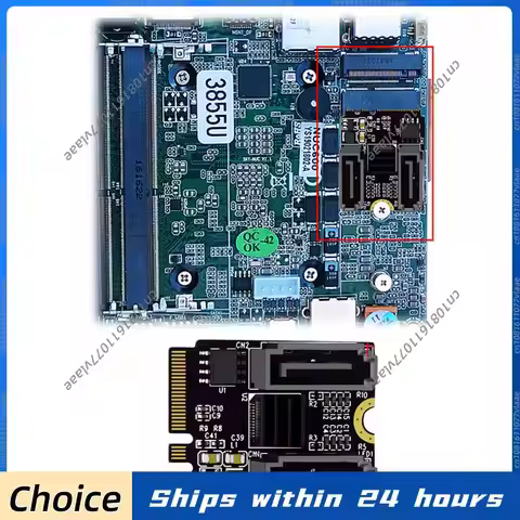 M2 To SATA3.0 Adapter Card PCI-E3.0 KEY A + E WIFI M.2 To SATA JMB582 Chip for PC Servers Consumer E