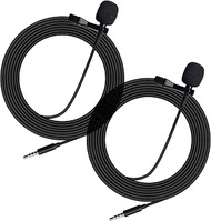 HYS Lapel Microphone Live Broadcast Mic with Easy Clip On System 3.5mm connector Perfect for 3.5mm S