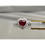 Ring💍1.48 Carat❤️Natural Ruby❤️Once Heated Ha❤️Oiled Treatment❤️Red I2❤️Ruby❤️+Free🔥NTUGTA Gem Lab C