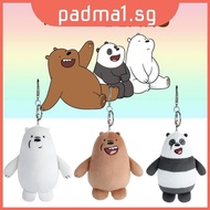 Cuddly And Cute We Bare Bears Keychain Plush Toys Perfect For Keys! Backpacks And