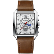 Square Swiss Watch for Men Brand Design Retro Waterproof Titanium Steel Watch Automatic Waterproof Calendar Mens Gift