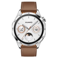 全新香港行貨 Huawei Watch GT 4 46mm Brown Leather Strap 啡色皮錶帶智能手錶