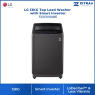 LG 13KG Top Load Washer with Smart Inverter Middle T2313VSABE Washing Machine Mesin Basuh