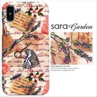 【Sara Garden】客製化 手機殼 Samsung 三星 A8 2018 A5 2018 薰衣草碎花信紙 保護殼 硬殼