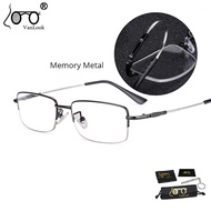 Memory Metal Specs Titanium Half-frame Glasses Optical Frame For Prescription Spectacle Eyeglasses F
