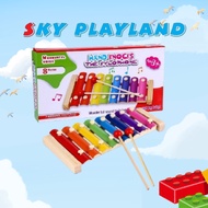 Musical Instrument Wooden Multicolor 8 Notes Xylophone Piano Early Learning Educational Toys (1878)