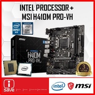 MSI H410M PRO-VH H410 LGA1200 MOTHERBOARD + Intel 10TH GEN PENTIIUM / CORE I3 / I5 / I7 / I9 CPU COM