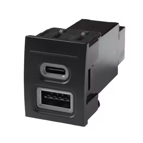 USB Charging Power Adapter Double QC3.0 Type C PD Car Phone Socket For VW Polo 9N 9N3 04- 11