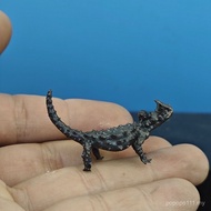 Brass Desert Reptile Lizard Magic Lizard Desert Spine Lizard Simulation Animal Sand Table Model Land