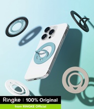 Ringke Dual Magnetic Silicone Ring - ที่จับโทรศัพท์แบบวงแหวนสองด้านสำหรับอุปกรณ์ที่รองรับ MagSafe บา