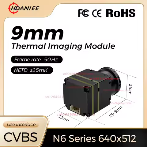 N6 series Thermal Camera 640x512 9MM thermal imaging camera with CVBS Interface Micro Thermal Camera