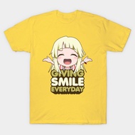 Men t shirt t-shirt Bang Dream! Kokoro Tsurumaki Hello Happy World Giving Smile Everyday Wo