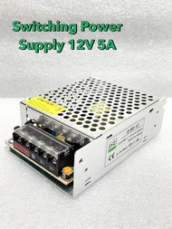 Switching Power Supply 12V 5A  ตัวแปลงแรงดันไฟฟ้า MODEL:S-60-12 สวิตช์ชิ่งเพาเวอร์ซัพพลาย 110V-220V AC 12V/5A สวิตช์ชิ่ง 12โวลต์ สวิตช์ชิ่ง แบบรวงผึ้ง สวิตช์ชิ่ง 5แอมป์ สวิทชิ่ง 12V5A ตัวสีเงิน สวิสชิ่ง 12v 5a พร้อมจัดส่งในไทย