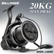 BILLINGS MLK 8000-14000 Series Long Casting Spinning Reel 20KG Max Drag 4.8:1 High Speed Saltwater B