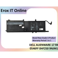 DE ALIENWARE 17 R4 0546FF 0HF250 9NJM1 BATTERY-OEM