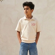 Babyshop Lee Cooper Johnny Collar Short Sleeves Polo T-Shirt With Varsity Print