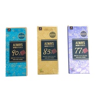 ALWAYS ALWAYS Alcohol Dark Chocolate 77% 85% 90%