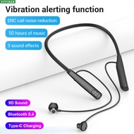 Vibration Bluetooth Earphone Wireless Earphones 9D Stereo Sound Headphone Neck-Mounted Sport Headpho