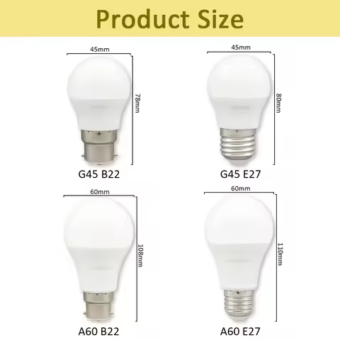 1-10PCS LED AC DC 12V 24V 48V Light Bulb E27 B22 Base Low Voltage Light Bulbs for Boat RV Shed Off G