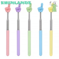 EBINLANDS Teaching Pointer, Telescopic Rod Stainless Steel Finger Reading Sticks, Durable Finger Des