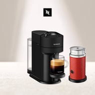 Nespresso Vertuo Next經典款 迷霧黑+Aero3紅色奶泡機