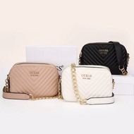 Fashion GUESS New Double Zipper Camera Bag Small Diamond Shoulder Bag For Women Crossbody Bag With Box Dust Bag Sweet