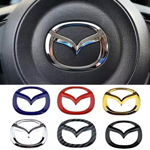 1Pcs For Mazda 3 Atenza Axela CX3 CX4 CX5 CX7 CX8 CX9 CX30 RX7 Interior Decoration ABS Car Steering 