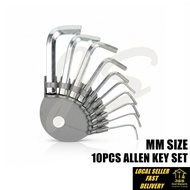 10PCS Allen Key Set. MM Size Allen Key Wrench Set. L Allen Key Set