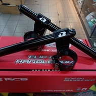 RCB CLIP ON LIFTER ADJUSTABLE HANDLE BAR SET 41mm,45mm,47mm BLACK.