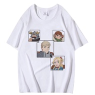 333 Delicious in Dungeon Cosplay cloth 3D summer T-shirt Anime Short Sleeve Top Laios Marcille Chilc